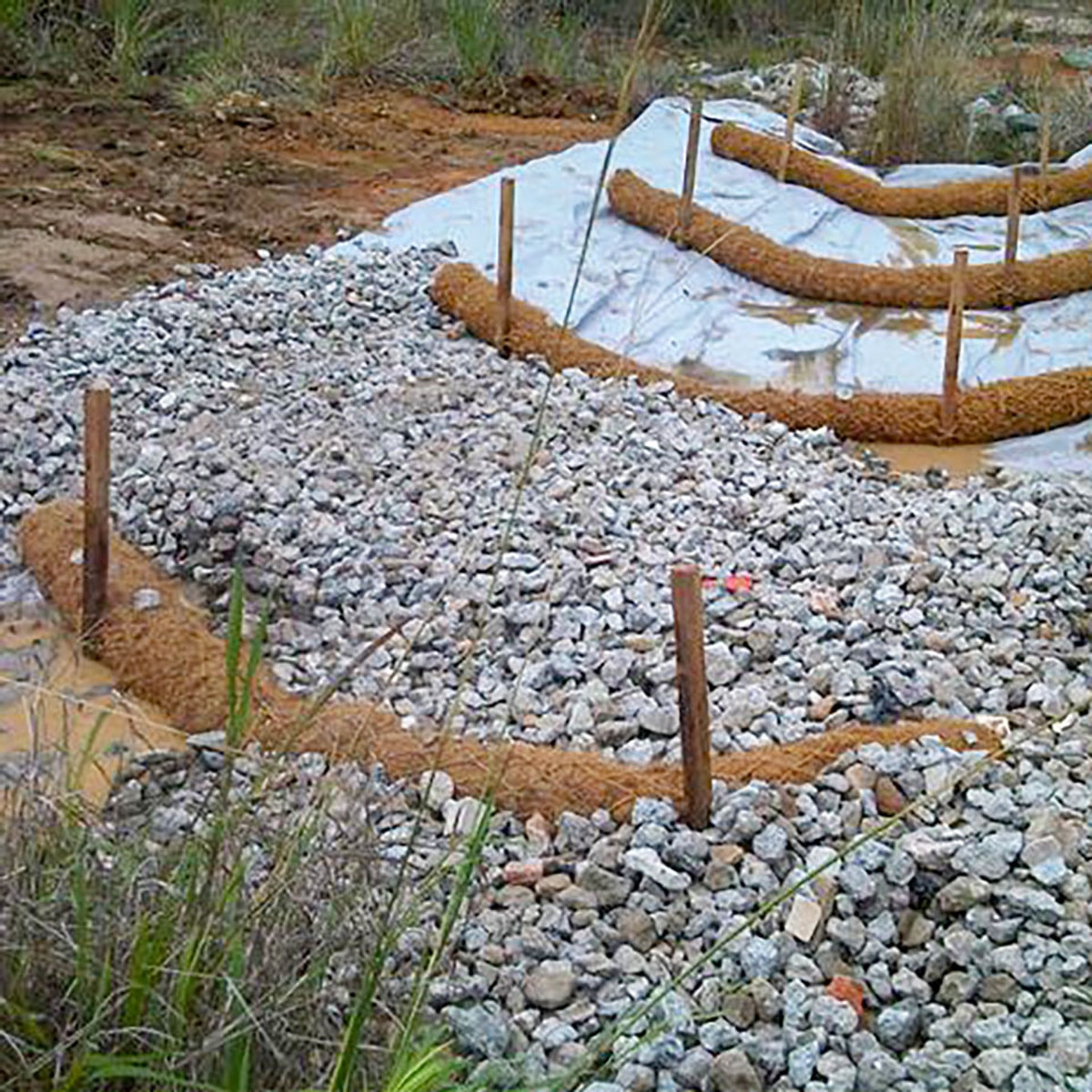 Coir Logs | Coir 200mm | Coir Perimetre Bund Containment | Clean up Spills | Ecospill | Brisbane Sydney Melbourne Perth Adelaide Canberra